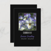 パンジー2お祝い·オブ·ライフ·メモリアル 招待状 (正面/裏面)