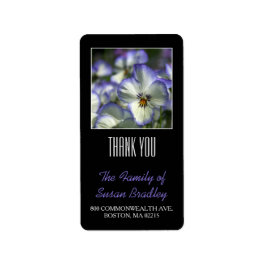 パンジー2カスタム家族ありがとうラベル ラベル