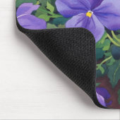 パンジー2007年が付いている植木鉢 マウスパッド (コーナー)