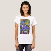 パンジー2007年が付いている植木鉢 Tシャツ (正面フル)