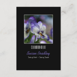 パンジー3お祝い·オブ·ライフ·メモリアル 招待状