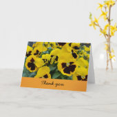 パンジー – ありが空白のとう（内） カード (黄色い花)