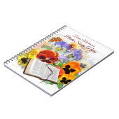 『パンジー・アンド・バタフライ・バイブル勉強ノート』 ノートブック (左側)