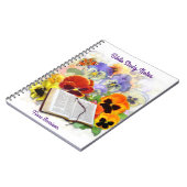 『パンジー・アンド・バタフライ・バイブル勉強ノート』 ノートブック (左側)