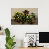 パンジー - アンリ・ファンタン＝ラトゥール 美術 ポスター (ホームオフィス)