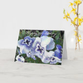 パンジー カード (黄色い花)