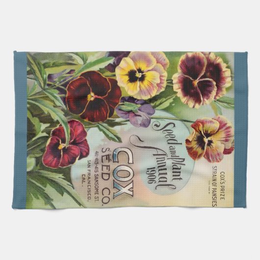 パンジー キッチンタオル (横)