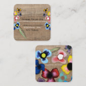 パンジー スクエア名刺 (正面/裏面)