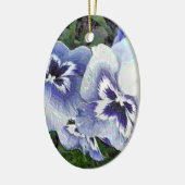 パンジー セラミックオーナメント (左)