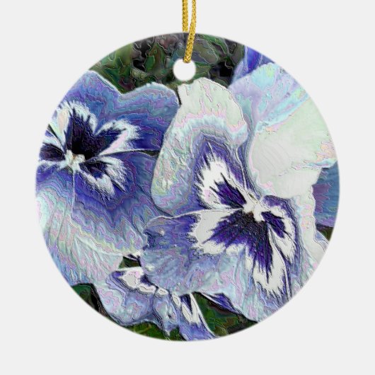 パンジー セラミックオーナメント (正面)