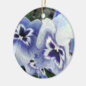 パンジー セラミックオーナメント (左)