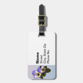 パンジー・デュオ ラゲッジタグ (正面縦)