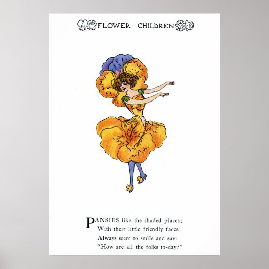 パンジー（パンジー） ポスター (正面)