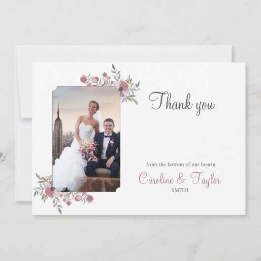 パンジー·ブラウマー、フォトカードありがとう サンキューカード (正面)