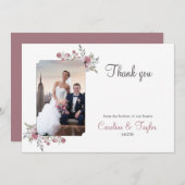 パンジー·ブラウマー、フォトカードありがとう サンキューカード (正面/裏面)