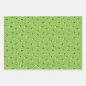 パンジー、ブルーベリー、ガーデンステムの品揃え ラッピングペーパーシート (正面3)