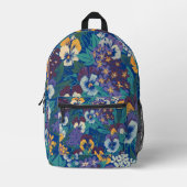 パンジー プリントバックパック (正面)