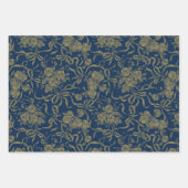 パンジー&ボウフローララッピング紙シート ラッピングペーパーシート (正面3)