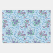 パンジー&ボウフローララッピング紙シート ラッピングペーパーシート (正面2)