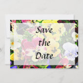 パンジー ミックスカラー Save the Date セーブザデート (裏面)