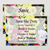 パンジー ミックスカラー Save the Date セーブザデート (正面/裏面)