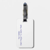 パンジー ラゲッジタグ (裏面縦)