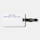 パンジー ラゲッジタグ (裏面横)