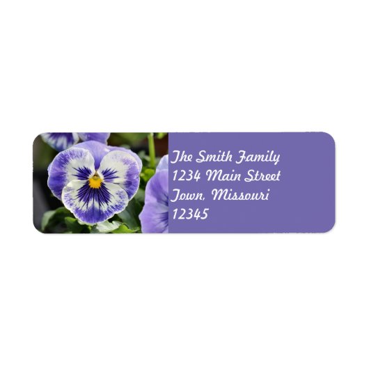 パンジー ラベル (正面)