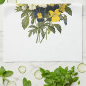 パンジー&ヴィオレヴィインタージュアート キッチンタオル (折り畳み)