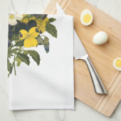 パンジー&ヴィオレヴィインタージュアート キッチンタオル (四つ折り)