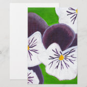 パンジー 便箋 (正面/裏面)