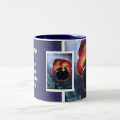 パンジー: 友情および笑い声は小鬼を…作ります ツートーンマグカップ (中央)