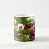 パンジー-抽象美術 コーヒーマグカップ (中央)