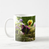 パンジー-抽象美術 コーヒーマグカップ (左)