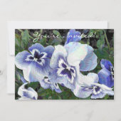 パンジー 招待状 (正面)