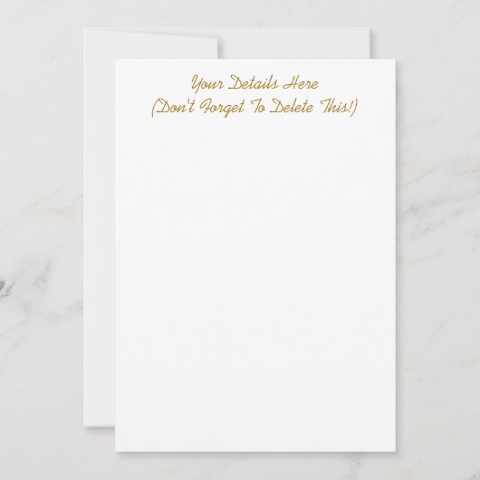 パンジー 招待状 (裏面)