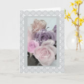 パンジー-母の第80誕生日 カード (黄色い花)