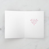 パンジー – 母誕生日 カード (内部)