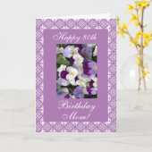 パンジー – 母誕生日 カード (黄色い花)