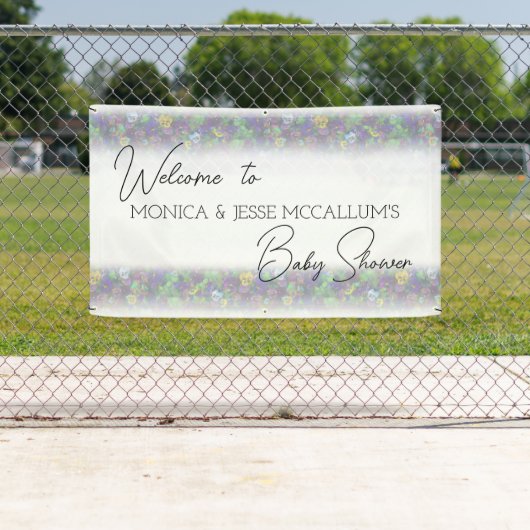 パンジー（紫） 横断幕 (インサイチュ)