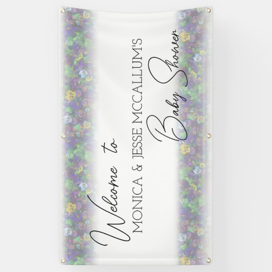 パンジー(紫) 横断幕 (縦)