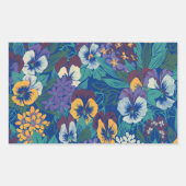 パンジー 長方形シール (正面)
