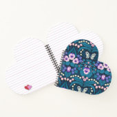 パンジー、鳥と蝶 ノートブック (内部)