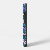 パンジー、鳥と蝶 iPhoneケース (左側面)