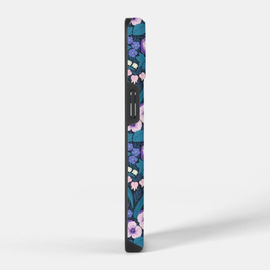 パンジー、鳥と蝶 iPhoneケース (右側面)