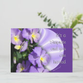 パンジー 1023 招待状-あらゆる行事にカスタマイズ 招待状 (スタンド正面)