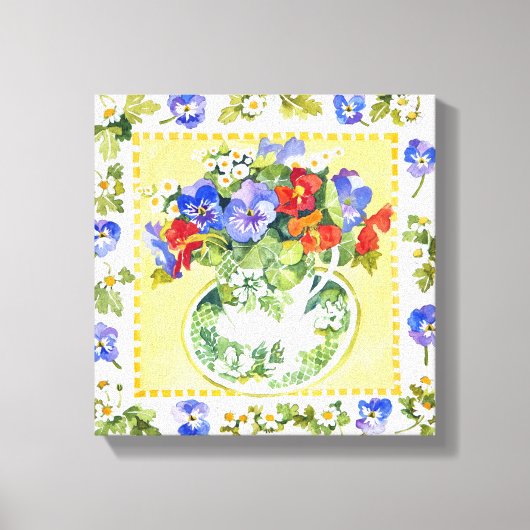 パンジー – nasturtiums 2013 キャンバスプリント (正面)