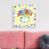 パンジー – nasturtiums 2013 キャンバスプリント (インサイチュ (リビング))