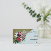 パンジーTussie Mussie 名刺 (スタンド正面)