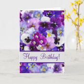 パンスィーの折りたとうしカード カード (黄色い花)